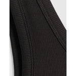 Women's slim ribbed knit top 4F