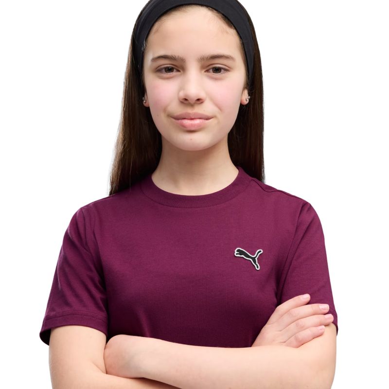 Puma Cls Badge Cat Tee Kids T-Shirt 694700 lila póló 69470041