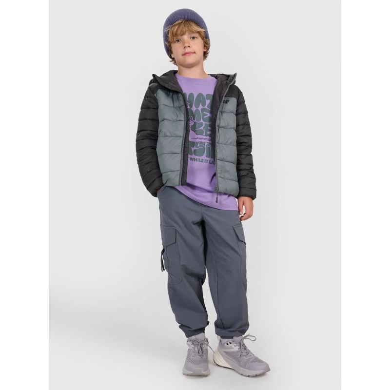 4f Boy's down jacket with synthetic filling 4FJRAW25TDJAM0770-25S Ruházat