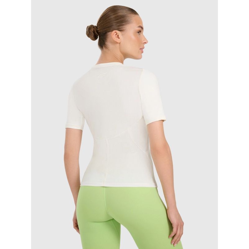 Women's quick-drying slim training T-shirt 4F 4FWAW25TFTSF1518-12S póló