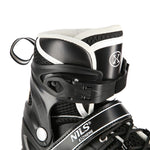 Nils Extreme NH10905 4in1 inline skates with replaceable hockey blade, black LED, size M (35-38) fekete sípcsontvédő