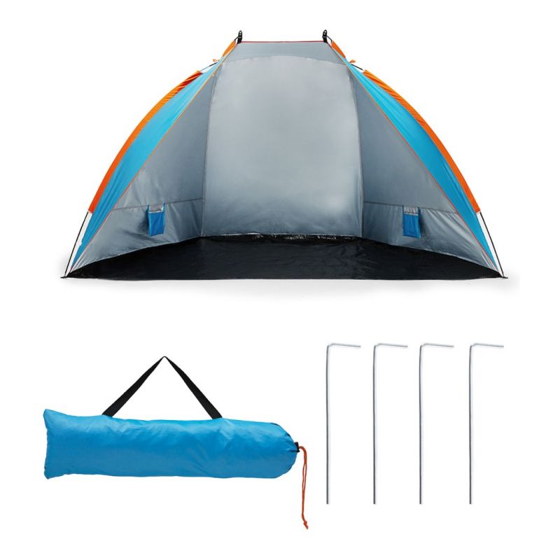 NILS CAMP NC8030 XXL blue beach tent kék hátizsák