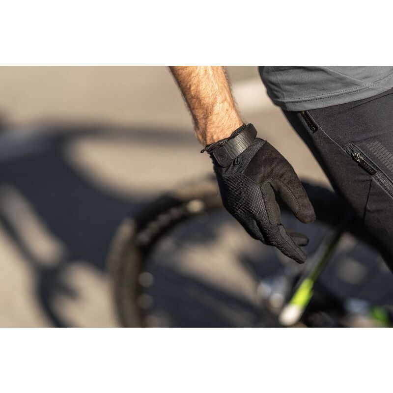 Rogelli MTB ADVNTR GEL gloves black fekete kesztyű