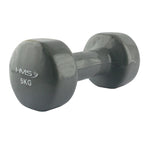 HMS Vinyl-coated cast iron weight 5.0 KG szürke edzőfelszerelés 17-47-007