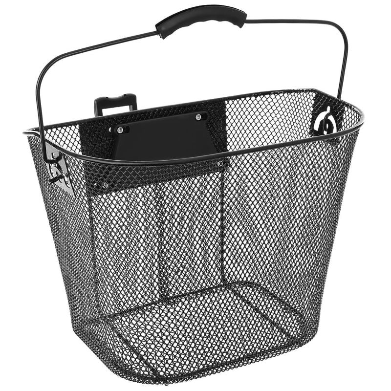 Front Bicycle Basket Click-Mounted Black
