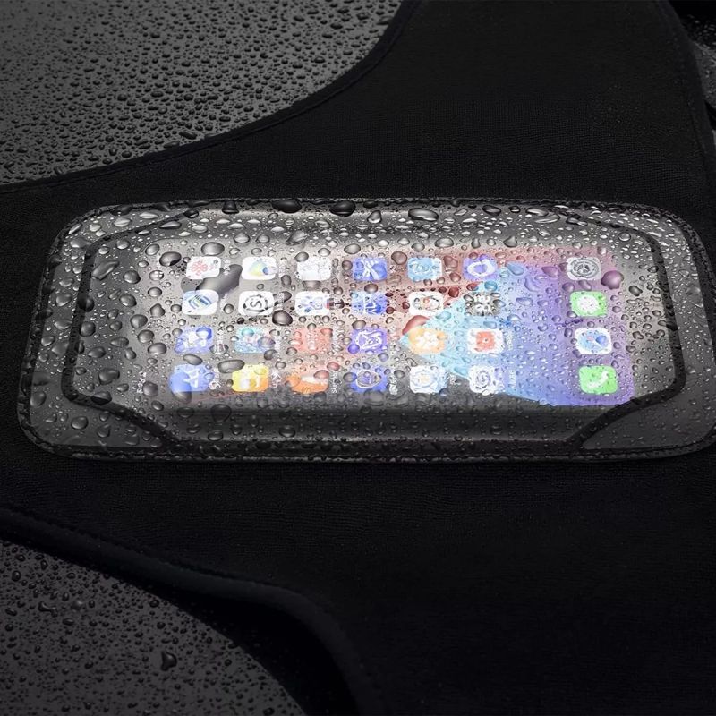 Rockbros D78 Sweat Cover with Pocket and Phone Window - Black