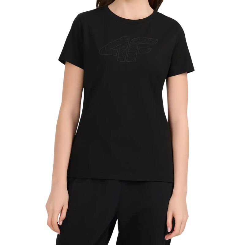 Women's T-shirt 4F F3309 deep 4FWMM00TTSHF3309 20S fekete póló