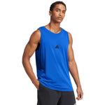 Men's adidas Essentials Small Logo Tank Blue JE8978 2xs shirts