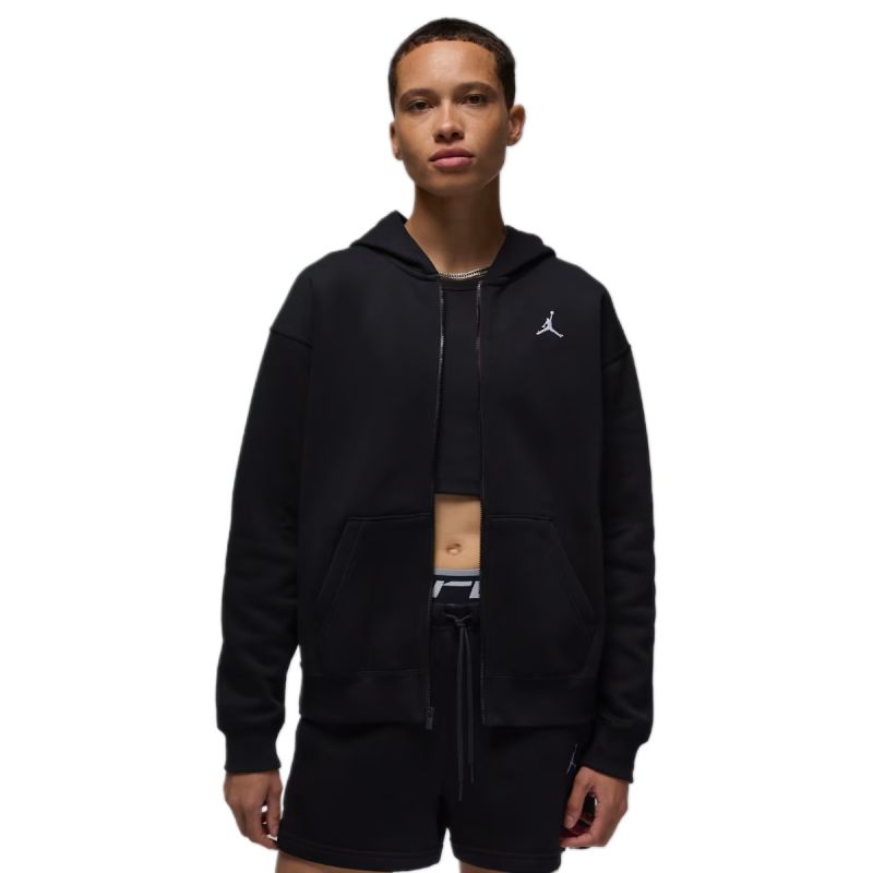 AIR Jordan Brooklyn Fleece Jumpman Full-Zip Hoodie Black - fekete pulóver