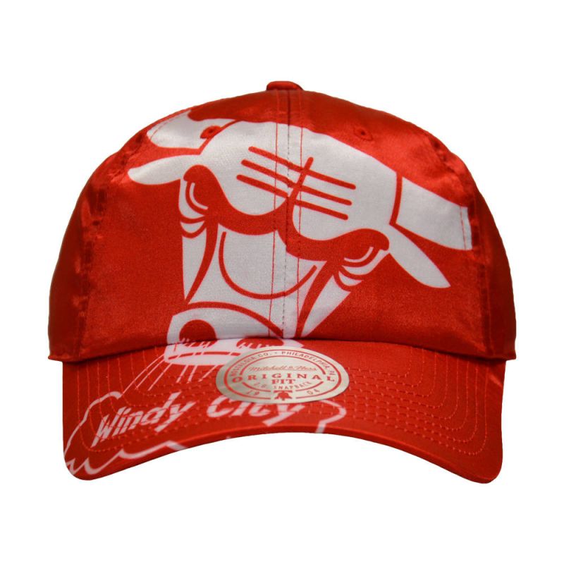 Mitchell & Ness NBA Chicago Bulls Strapback Cap - HLUX1095-CBUYYPPPRED1 uniwersalny baseball sapka
