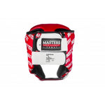 MASTERS FIGHT EQUIPMENT MJE training helmet - KTOP-PU-KM red piros védőfelszerelés 02012-KMS
