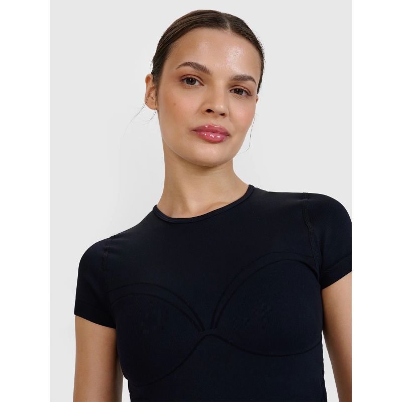 Women's quick-drying yoga and pilates t-shirt 4F 4FWSS25TFTSF1270-20S xs/s póló