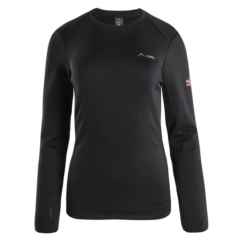 Elbrus Nadim Polartec Sweatshirt W fekete pulóver