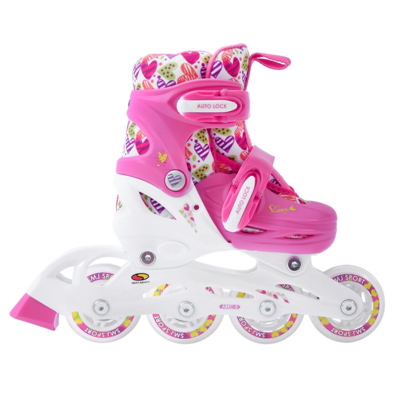 Smj Sport Hearts 2in1 Roller Skates + Adjustable Rollers HS-TNK-000017130 Szabadidő kiegészítő