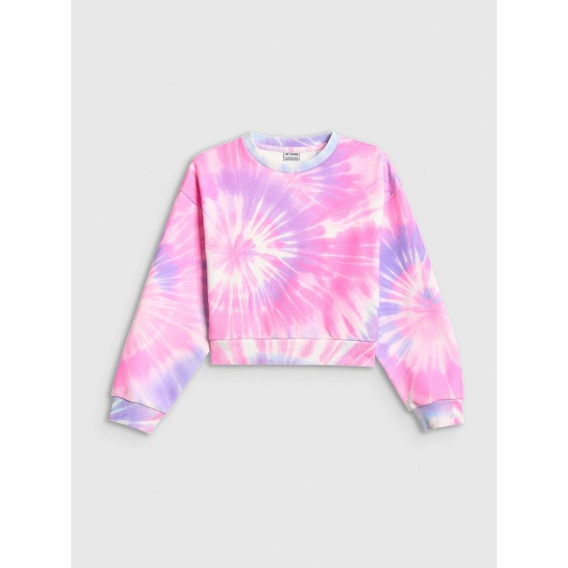 4F Girls' loose sweatshirt without hood 158/164 kapucnis pulóver 4FJRSS26TSWSF2935-90A