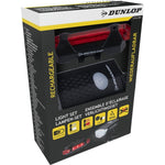 Dunlop LED Bike Light Set, USB Charging, Rear+Front színes készlet 473758