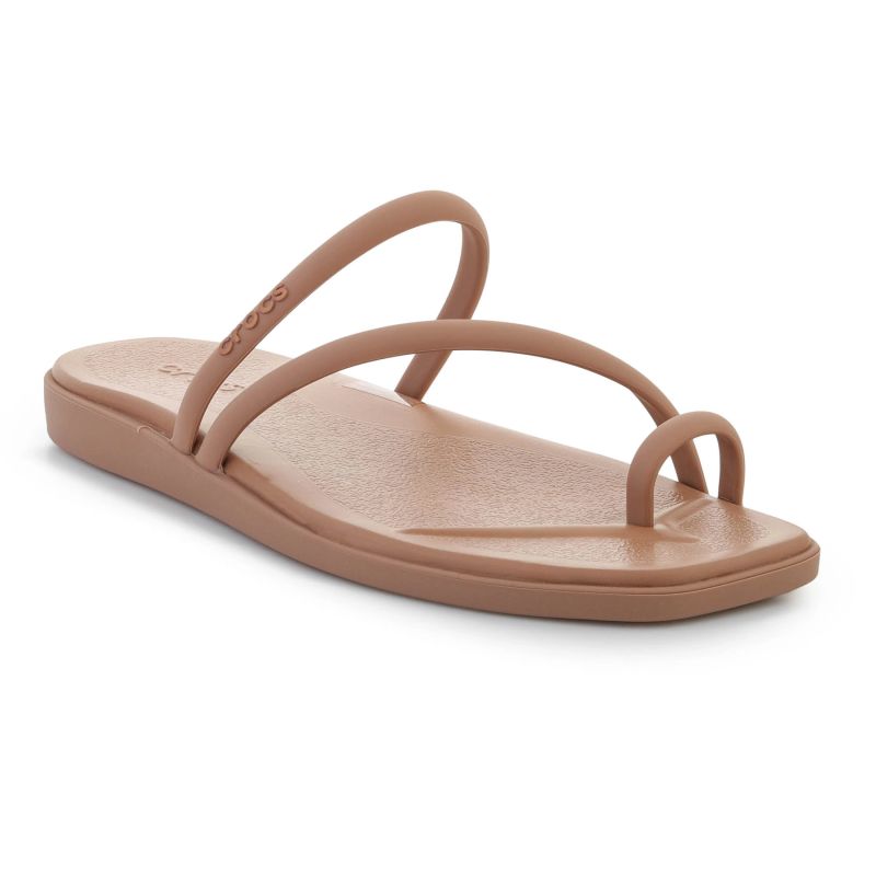 Crocs Miami Toe Loop Sandal In Milk Chocolate