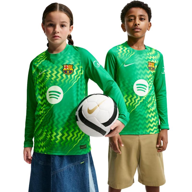 Nike FC Barcelona Stadium Goalkeeper 2026/27 Kids' Jersey Green zöld kapusmez II3610324