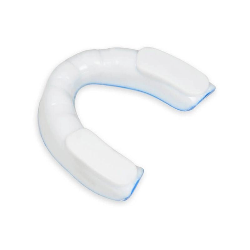DBX Bushido Gel Mouthguard + Box - White and Blue | GelTech kék protectors and knee pads