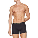 Puma Men's Boxer Briefs 2-Pack Khaki Black Comfortable Cotton fekete alsónemű