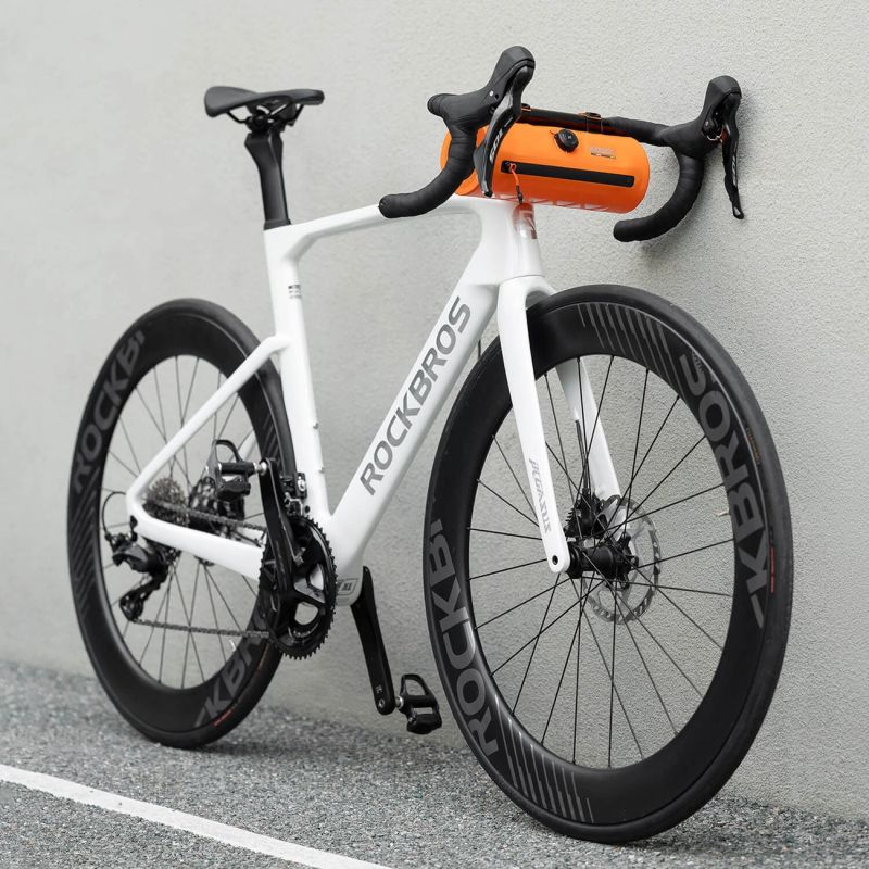 Rockbros AS-143 ROAD TO SKY handlebar bicycle bag, waterproof, 2 l - orange pomarańczowy táska 30110092001-211554