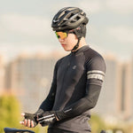 Rockbros cycling cap with cutouts for glasses - black fekete glasses, training equipment 304004-163826