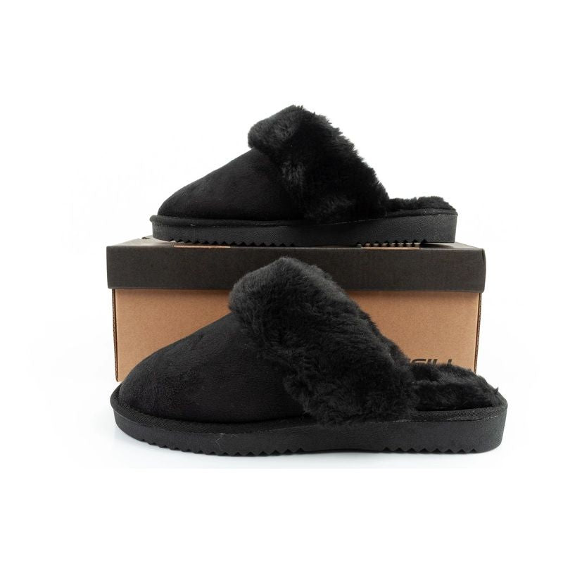 O'Neill Pomnio women's slippers, insulated slip-on slippers, fashionable, warm, black fekete papucs