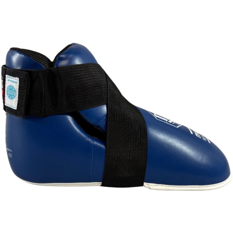MASTERS FIGHT EQUIPMENT OSK-1 leather foot protectors (WAKO APPROVED) piros védőfelszerelés 03041-02M