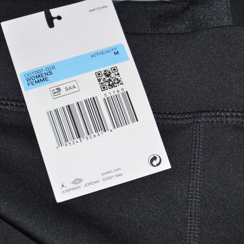 AIR Jordan Leggings Wmns Core Black/White - fekete nadrág