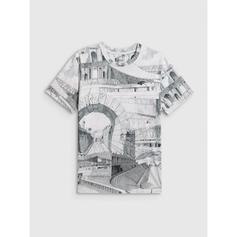4F Men's regular printed T-shirt póló