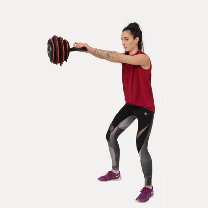 HMS Adjustable Soft Kettlebell 20 lbs KRM20 fekete súlyzó 17-64-810