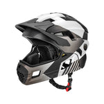 Rockbros TS-61 10110061006 Children's Bike Helmet with Detachable Chin Size M (54-57) - Gray szary \ m helmets, martial arts equipment