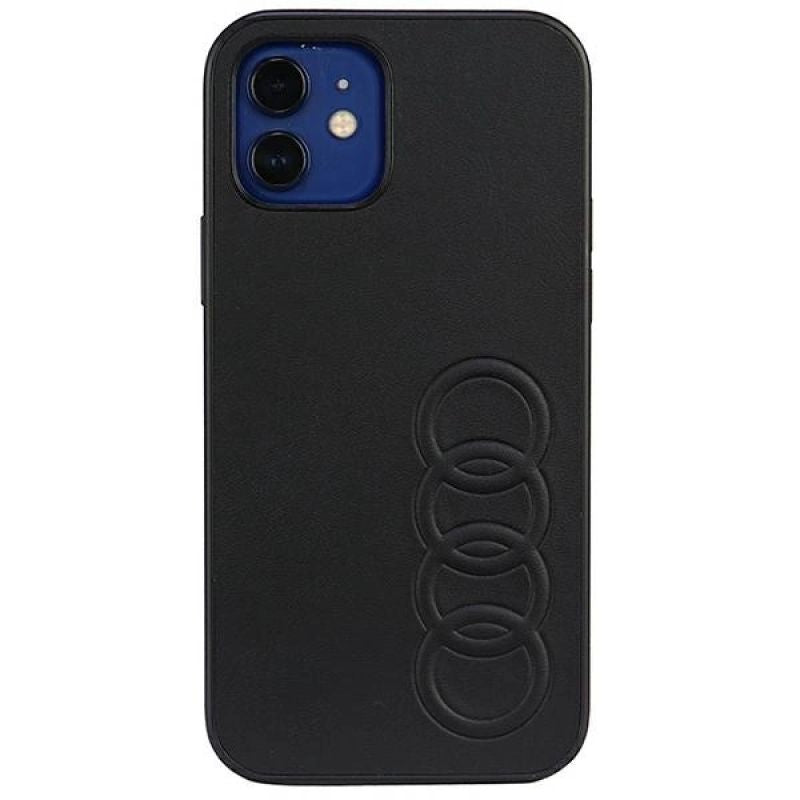 Audi Synthetic Leather iPhone 12/12 Pro 6.1" /black hardcase AU-TPUPCIP12P-TT/D1-BK fekete utcai cipő