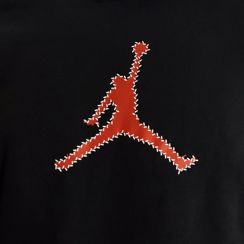 AIR Jordan Men's Flight MVP Hoodie Black/Red - piros pulóver