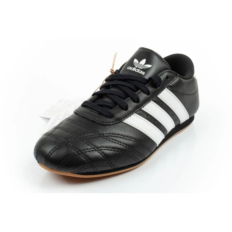Adidas women's sports shoes Taekwondo Lace black fashionable leather