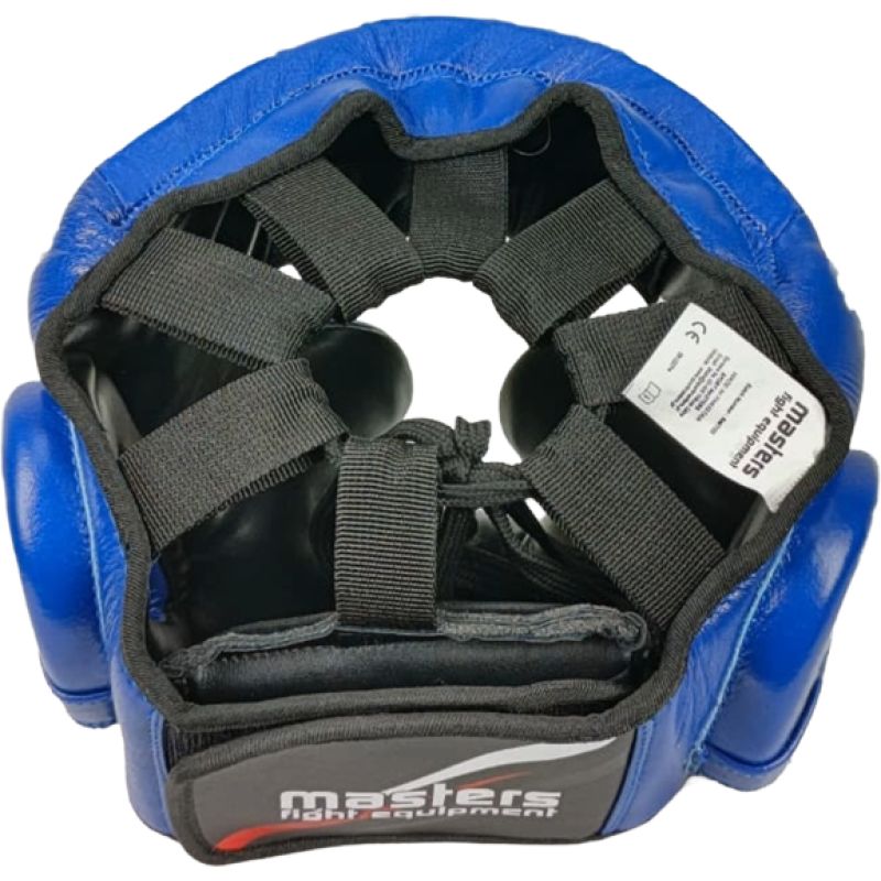 MASTERS FIGHT EQUIPMENT KSS-B-10 leather boxing helmet védőfelszerelés 02203-M
