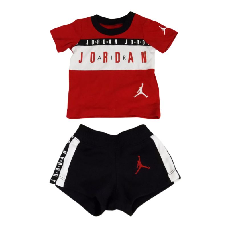 AIR Jordan baby set, t-shirt and shorts, size 50-56cm - fekete shirts, shorts