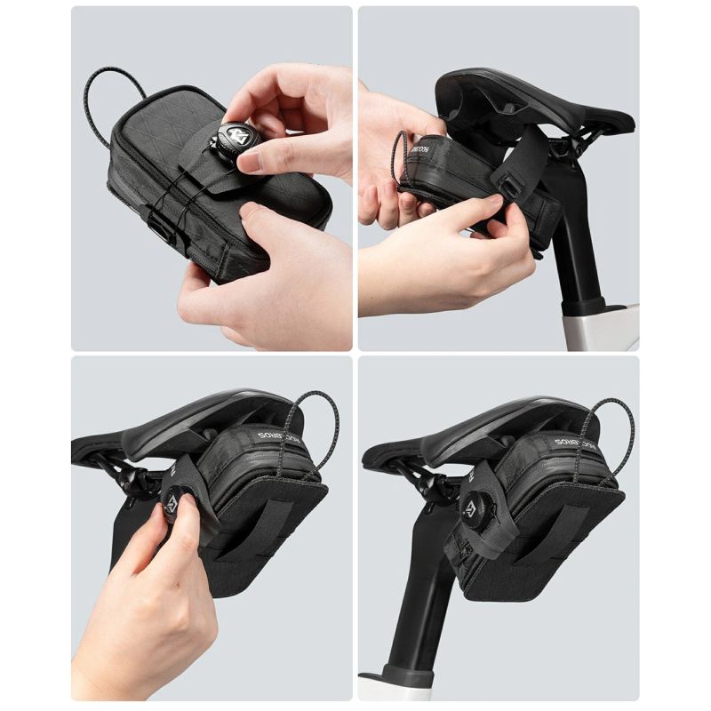 Rockbros P010 multifunctional saddle with bottle holder - black fekete táska 304004-211957