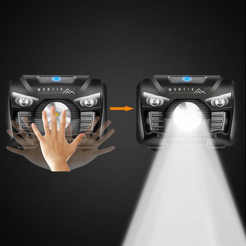 Montis Battery-Operated Led Headlamp With "Wave" Sensor