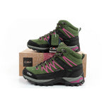 CMP Rigel women's trekking leather durable waterproof ankle boots green zöld cipő