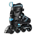 Nils Extreme Nh11912 A 2in1 Roller Skates Black-Blue Size S (31-34) With Replaceable Hockey Blade kék görkorcsolya