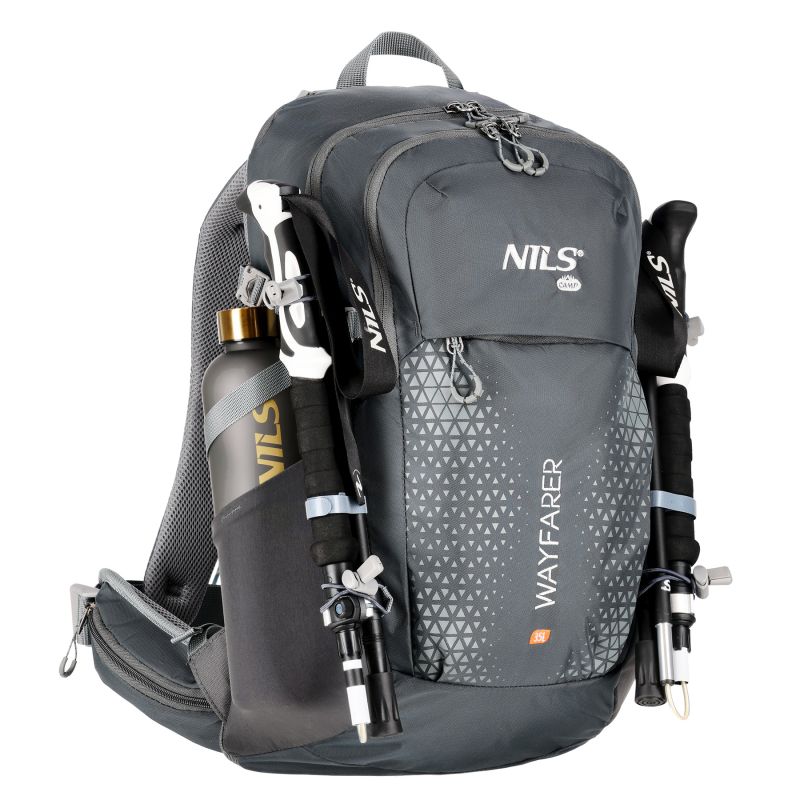 Nc1925 Gray Wayfarer 35l Nils Camp Travel Backpack szürke hátizsák