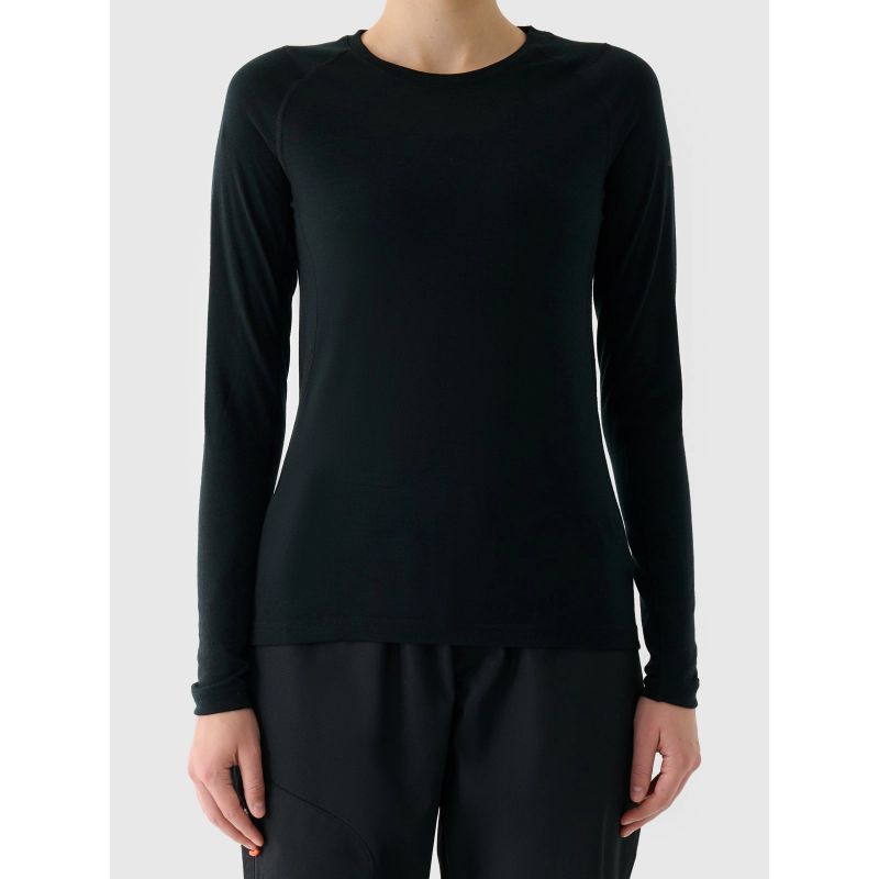 Women's quick-drying trekking longsleeve with merino wool 4F 4FWAW25TFLOF433-20S