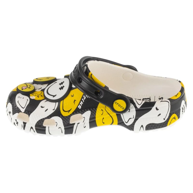 Crocs Classic Smiley Clog K Black 32/33 papucs 211694-90H