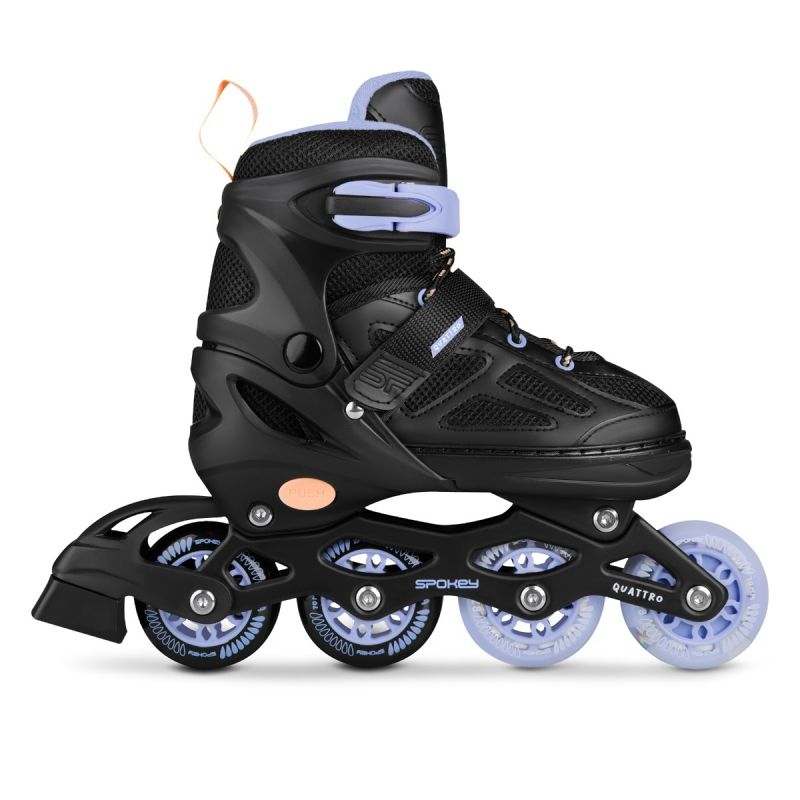 Spokey Quattro 4IN1 SPK-943431 inline skates size 38-41 BK/VT Szabadidő kiegészítő