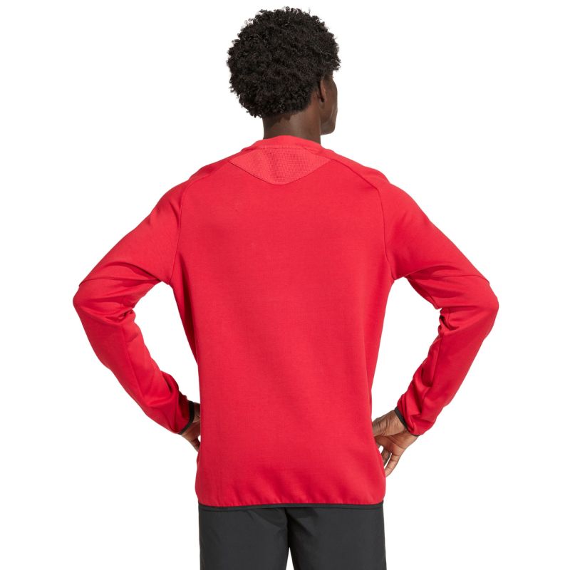 adidas Tiro 26 Travel Crew men's sweatshirt red KD3324 piros kapucnis pulóver