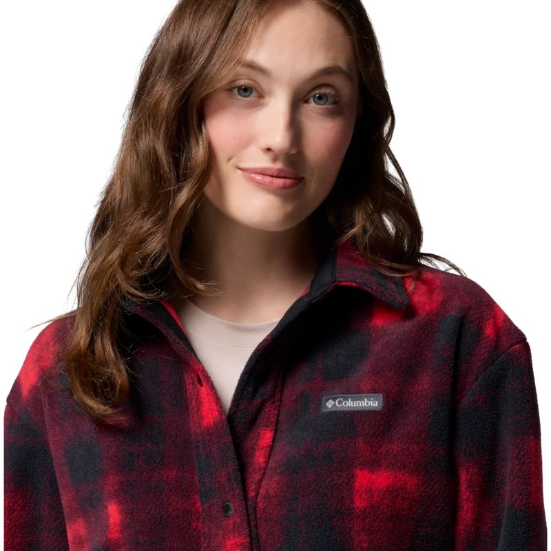 Columbia Benton Springs Fleece Shirt Jacket II 2085661613 Red L Ruházat