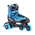 NH18192A 4in1 BLACK-BLUE SIZE L(39-43) ROLLER SKATES WITH HOCKEY SLEEVE NILS EXTREME kék görkorcsolya