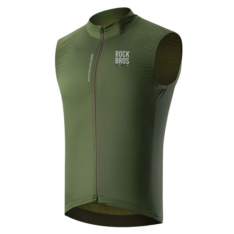Rockbros ROAD TO SKY men's lightweight breathable cycling vest S - green s \ zielony vests
