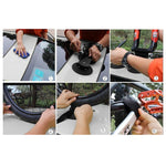 Rockbros Suction Cup Roof Rack for 2 Bikes - Black